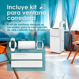 Mobiele Airco - Klimaatregelaar - Ruimte Koelen - Wifi Bediening - Tot 22 m² - Wit — thumbnail 3
