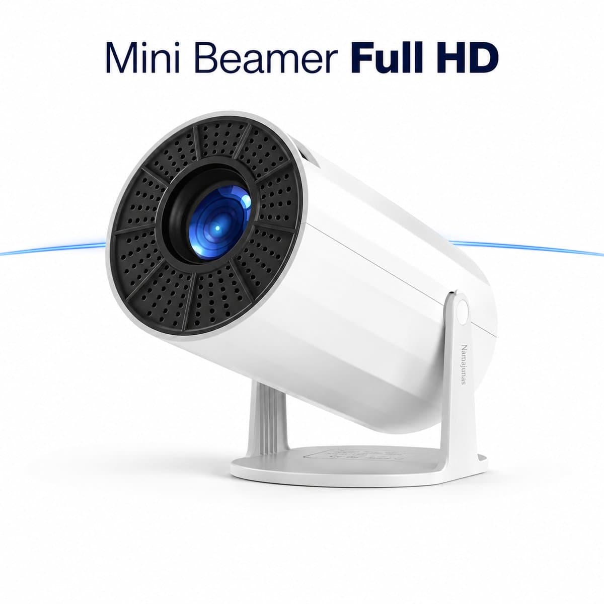 Ryoudavell - Mini Beamer 1080P Full HD Projector - 4K-Ondersteuning - 3000 Lumen - WiFi & Bluetooth - Ingebouwde Speakers - Draagbare Thuisbioscoop - Autofocus — afbeelding 1