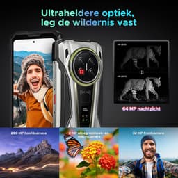 DOOGEE VMAX2 5G - Robuuste smartphone - Robuuste telefoon - 48GB RAM + 512GB ROM(2TB/TF) - 6,78 inch FHD/120Hz - 22000mAh/120W - IP68 - Dimensity 8300 - Android 16 - Nachtzicht - 200MP AI camera - NFC - Dual stereo speakers - 1000LM Campinglamp - OTG — thumbnail 3
