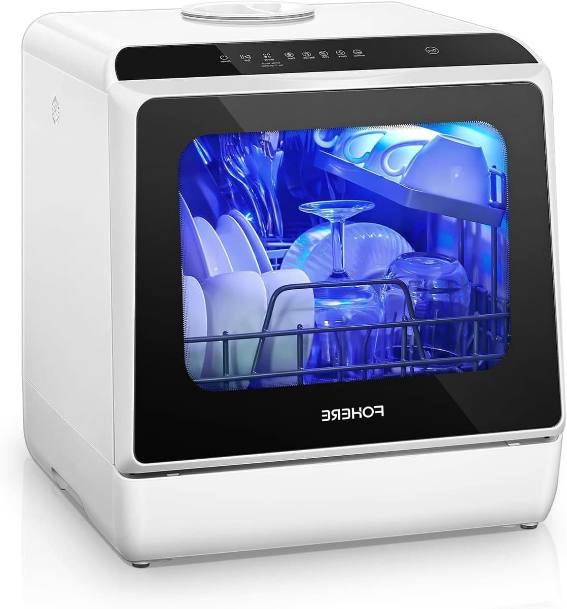Compacte Vaatwasser - Mini Afwasser - Snel Schoon Maken - 5 Liter Tank - 3 Programma's - Wit — afbeelding 1