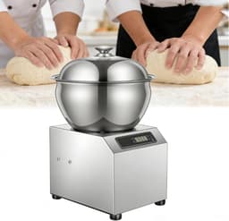 Deegmixer - Keukenmachine - Zelf Bakken - Grote Capaciteit - 5 kg - Zilver — thumbnail 1