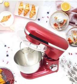 Elektrische Keukenmixer - Keukenrobot Garde - Bakken en Koken - 6 Snelheden 1500W - 4.0L Kom - Rood — thumbnail 2