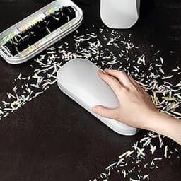 Tafelkruimelaar - Kruimelborstel - Snel Opruimen - Ergonomisch Ontwerp - 19.8 cm - Wit — thumbnail 2