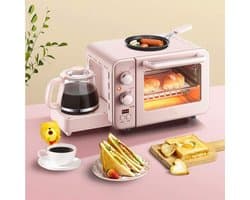 Airfryer Oven Combo - Mini Ovens - Snelle Maaltijden Bereiden - Grote Capaciteit - 12 Inch - Roze