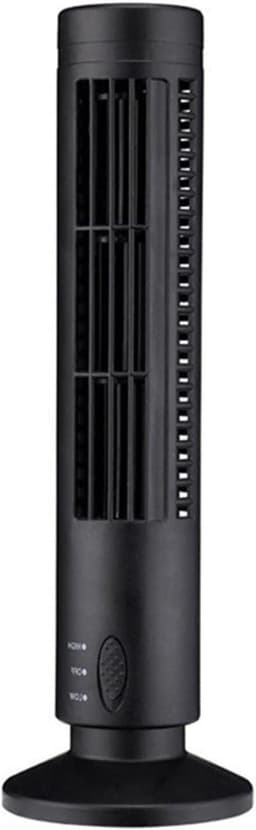 Torenventilator - Ventilator - Bureau Koeling - Bladloze Ventilator - 10.5x33cm - Zwart — thumbnail 1