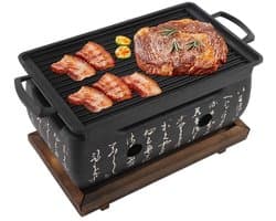 Dailygoods- Barbecue Japanse Stijl - Houtskool Grill - Keramische Grill - Mini BBQ - Gezinsvriendelijk - Hoogwaardige Materialen