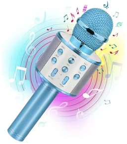 Karaoke Microfoon - Draadloze microfoon - Bluetooth - Blauw - Karaoke - CHPN — thumbnail 1