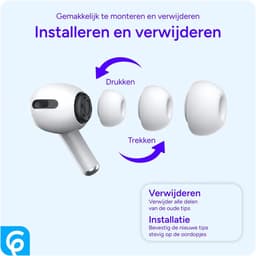 3 Pack Siliconen Small / Medium / Large (S/M/L) Dopjes Oordopjes Vervanging Tips Geschikt voor AirPods Pro (1e & 2e Generatie) — thumbnail 5
