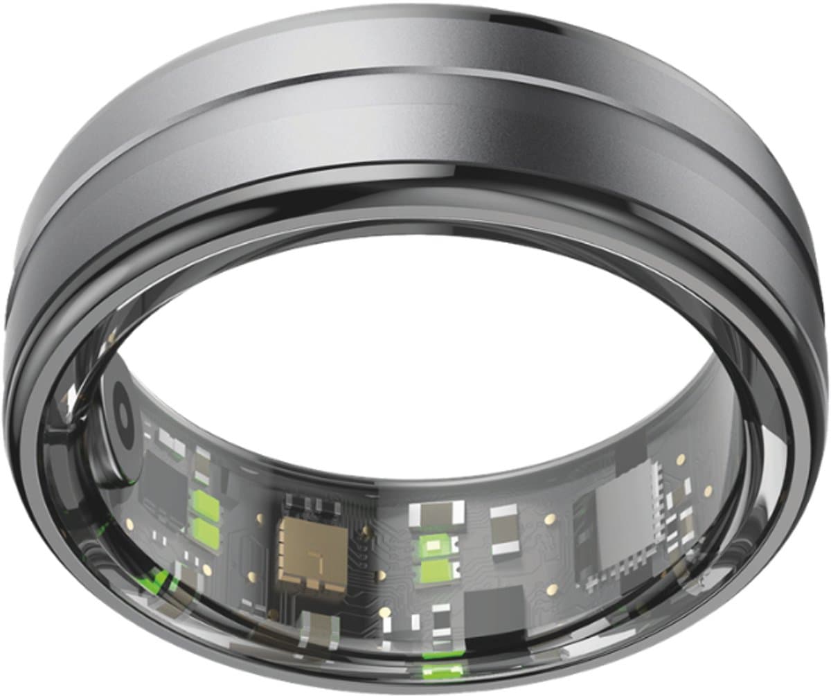 NOLATR Pro, Slimme Ring met Stappenteller, Activiteitstracker & Hartslagmeter – Zonder Abonnement & Nederlandse App – Zwart – Maat 8 — afbeelding 1