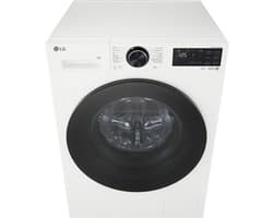 LG F4X5009TWB wasmachine 9 kg met AI DD voor betere stofverzorging, TurboWash360˚ voor snel en grondig wassen in ca. 39 min, Steam verwijdert allergenen en bacteriën, ThinQ slimme bediening en stille, duurzame Inverter Direct Drive. Energieklasse A