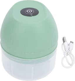 Elektrische Chopper - Keukenmachine Kruiden - Snel Ingrediënten Snijden - Draadloos en Compact - 250 Ml Capaciteit - Lichtgroen — thumbnail 5