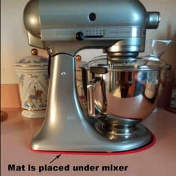 Mixer Mat - Keukenmachine Accessoire - Keuken Werkblad - Makkelijk Verplaatsbaar - 33x20cm - Zwart — thumbnail 3