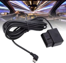 OBD Power Cable for Dashcam, 3.5M OBD2 To USB C Hardwire Set, 24 Hours Parking Mode, ACC Mode, Low Voltage Protection, Plug and Play, for GPS — thumbnail 4