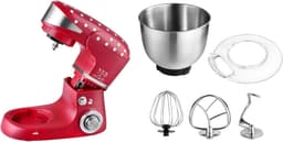 Keukenmachine - Mixer - Bakken en Koken - Planetair roersysteem - 5 liter - Rood/Wit — thumbnail 5