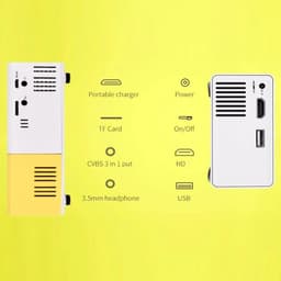 Dailygoody - OmGoods - Dailygoody - Draagbare LED-projector - 1920x1080P - Thuisbioscoop - Compact - Meerdere poorten - Voor films en games — thumbnail 2