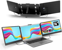 JMZR® Portable Monitor - Tri Screen - Laptop Uitbreider - Full HD — thumbnail 1