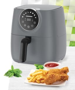 Heinner SmartFry Heteluchtfriteuse – 1700W – 5,7L Capaciteit – Digitaal Display – Touchbediening – Timer 60 min – Temperatuur 80–200°C – 8 Programma’s – Antracietgrijs — thumbnail 2