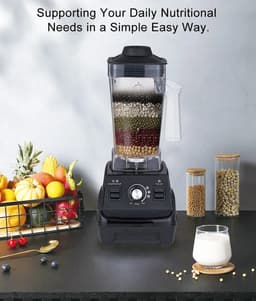 Koopiez Mix Mini Pro - Keuken Mixer - Mini - Smoothie Blender - Baby Food - MilikShake - 1800W - Zwart — thumbnail 2