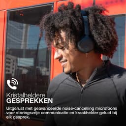 JLab Go Lux ANC Koptelefoon Draadloos – Hybrid Noise Cancelling Hoofdtelefoon – 70 Uur Batterijduur – On Ear Design - Bluetooth Multipoint – Aanpasbare Equalizer Instellingen – Inklapbaar Design Met Zachte Oorkussens - Zwart — thumbnail 3