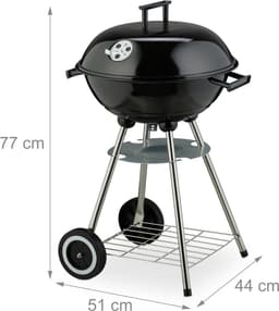 kogelbarbecue - Ø 41 cm - met wielen - opvangschaal voor as — thumbnail 3