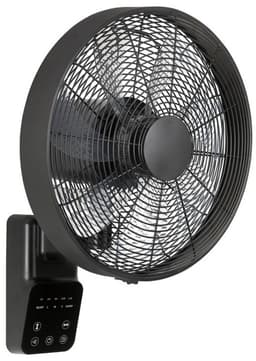 Casafan Airos Eco Design Wall II SW wandventilator zwart 40 cm - Timer - Afstandsbediening - Horizontaal en verticaal oscilleren — thumbnail 1