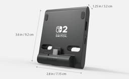 Hori Nintendo Switch 2 Standaard - Dual USB Playstand - Zwart — thumbnail 4