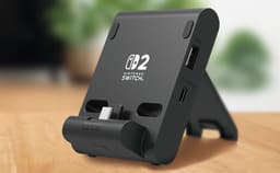 Hori Nintendo Switch 2 Standaard - Dual USB Playstand - Zwart — thumbnail 2
