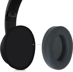kwmobile 2x oorkussens geschikt voor Beats Studio 2 / 3 Wireless - Earpads voor koptelefoon in steengrijs — thumbnail 3
