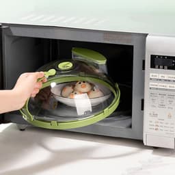 Magnetron Spetterdeksel - Professioneel Deksel met Handvat - Helder - Houdt Magnetron Schoon - Homevero — thumbnail 4