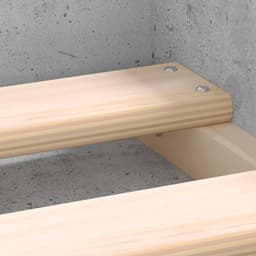 Bedframe, familiebed, tweepersoonsbed, slaapkamermeubel, bedframe, betongrijs, 90x200 cm — thumbnail 2