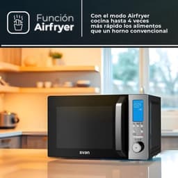 Magnetron met Grill - Combi-oven - Snel bereiden - 26 Liter Inhoud - 900 Watt - Zwart — thumbnail 2