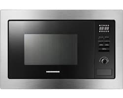 Inbouwmagnetron - Compacte oven - Maaltijden bereiden - Met grillfunctie - 25 liter capaciteit - Roestvrij staal