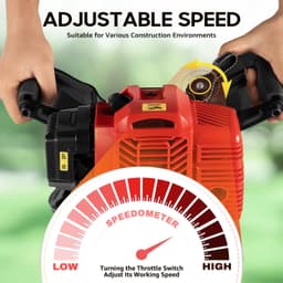 Benzine Tuinboomgraafmachine met 20-55 J Slagkracht — thumbnail 4