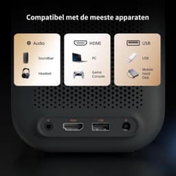 Mini beamer - Filmprojector met Bluetooth - Draagbare beamer - 4K-kwaliteit — thumbnail 2