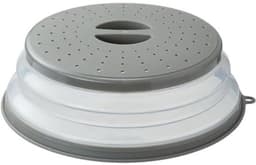 Magnetrondeksel - Voedselkap - Houdt de magnetron schoon - Inklapbaar ontwerp - 26 cm - Grijs — thumbnail 1