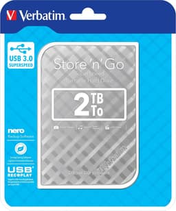 Externe Harde Schijf - Draagbare Opslag - Bestanden Opslaan - USB 3.0 Connectiviteit - 2 TB - Zilver — thumbnail 3