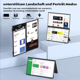 Laptop Scherm Extender 15.6 Inch – Dual Monitor FHD IPS – 360° Draaibaar – USB-C – 1080p — thumbnail 5
