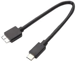 Gegevensoverdrachtkabel - Kabel voor externe HDD - Bestanden overzetten - High-speed 5 Gbps - Tot 5 TB - Zwart