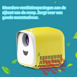 Draagbare Beamer Compact - 1000 Lumen Helderheid - Full HD 1920x1080 Resolutie - LCD LED - Zwart - Mini Projector — thumbnail 3