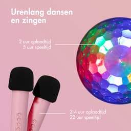 imoshion Sing & Shine Karaoke set - Speaker en 2 Microfoons - Candy Pink — thumbnail 2