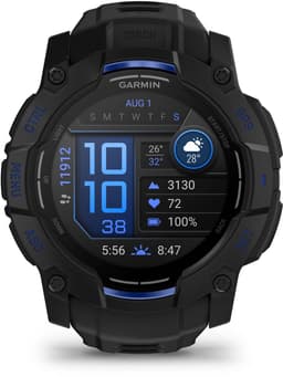 Garmin Instinct® 3 - Smartwatch - AMOLED - 50 mm - Bolt Blue - Limited edition — thumbnail 1