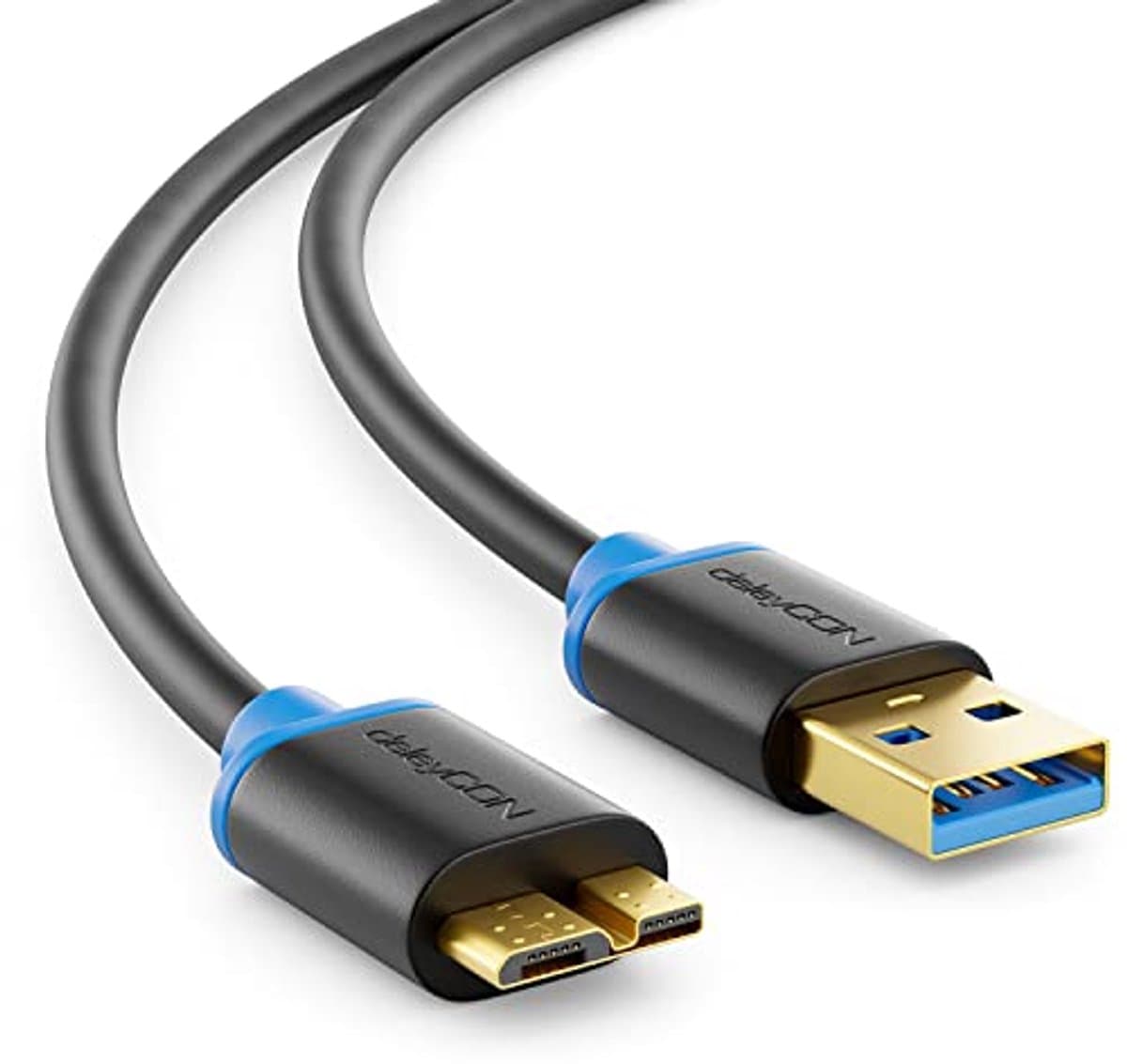 1m Micro USB 3.0 Datakabel tot 5 Gbit/s voor Smartphones, Tablets en Externe Harde Schijven — afbeelding 1