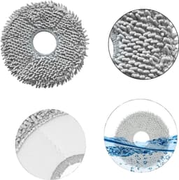 Veeg voor Roborock Qrevo / Qrevo MaxV / Qrevo S / Qrevo Curve / Saros 10R [set 6] Herbruikbare wasbare dweil — thumbnail 3