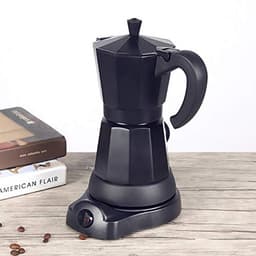 Elektrisch Koffiezetapparaat 300 ml - Aluminium Mokka en Espresso Kan — thumbnail 4