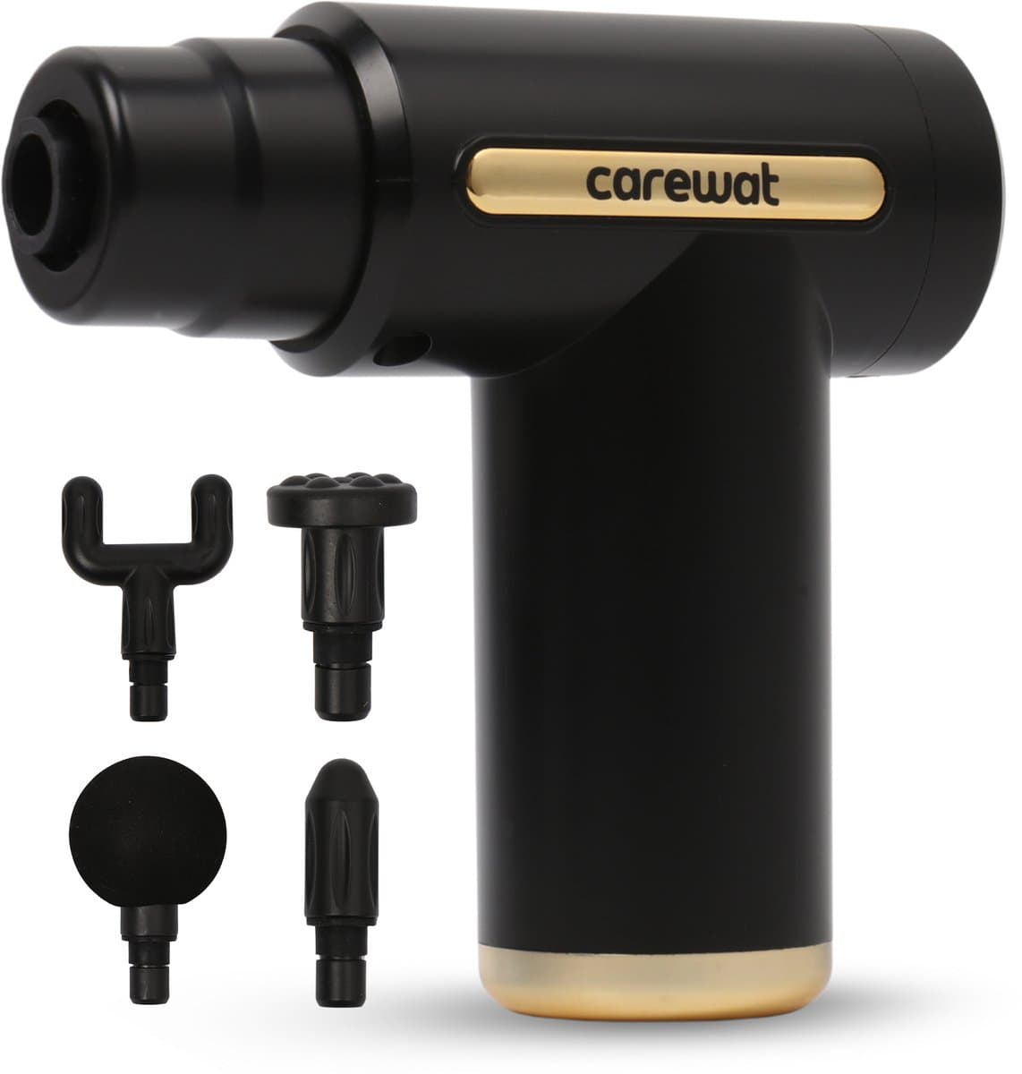 Massage Gun Professioneel – Massage Pistool - Compact & Stil <55 dB – 4 Opzetstukken – USB-C – Spiermassage voor Nek Rug en Benen – Draagbaar - Krachtig - Draadloos — afbeelding 1