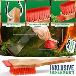 Benzine Grasmaaier 3in1 met 50L Opvangzak | Duwmaaier met 42 cm Maaibreedte en 7-standen Maaihoogte | Mulchfunctie en Versnipperen van Takken — thumbnail 4