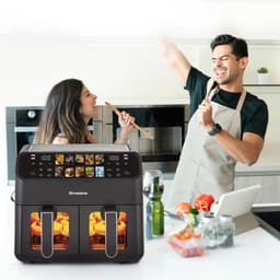 Benelux Select Airfyer – Airfryers – Airfryer XXL – Air Fryer – Meerdere Kookfuncties – Touchscreen - 10L - 43,6 × 42,6 × 40 cm — thumbnail 5