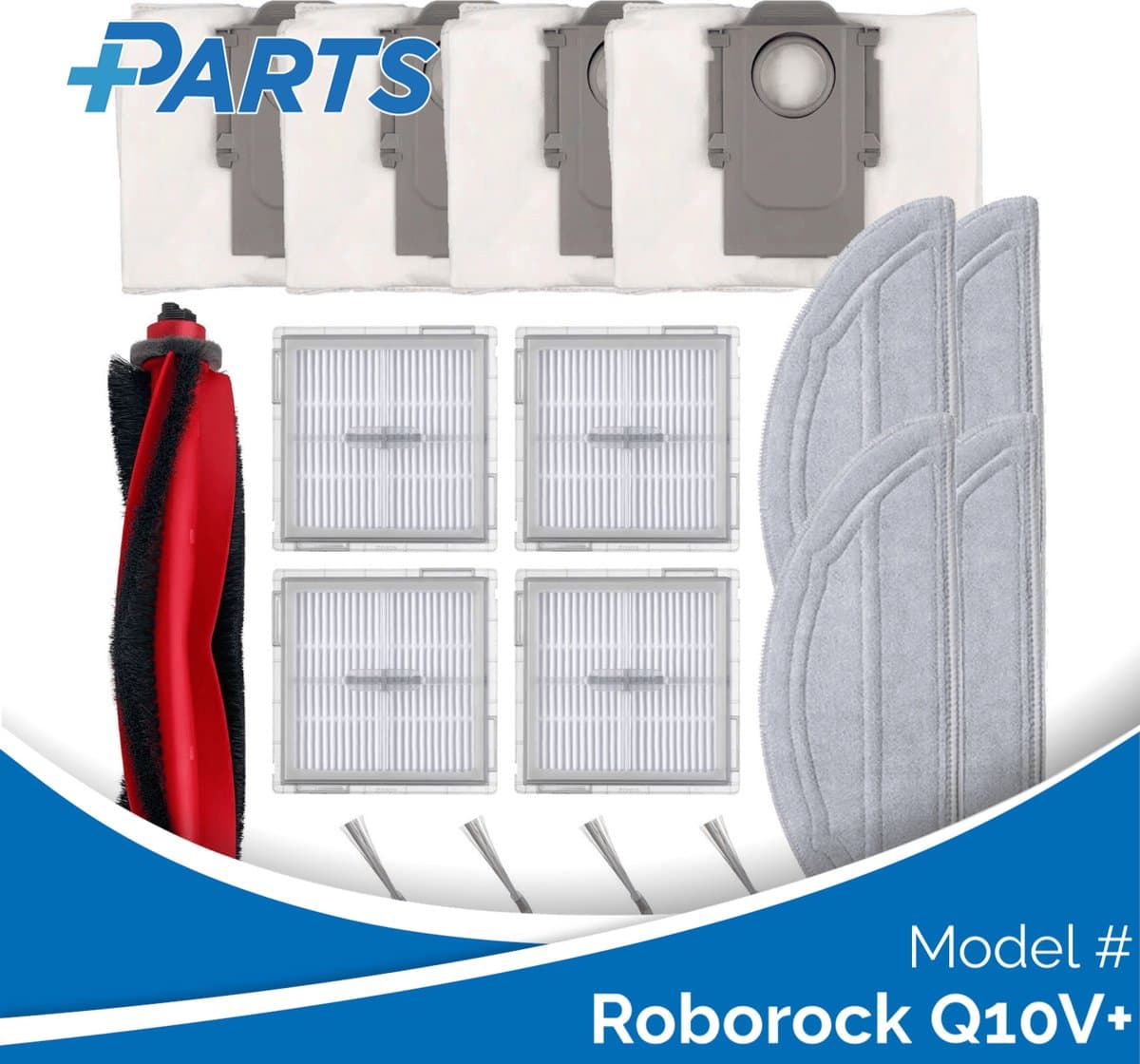 Roborock Q10V+ Onderhoudsset (Plus.Parts® alternatief voor Q10 MAINTENANCE SET) — afbeelding 1