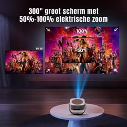 MMP® Mini beamers - Projector - Mini beamer - Wit - ‎25cm x 23cm x 20cm — thumbnail 2
