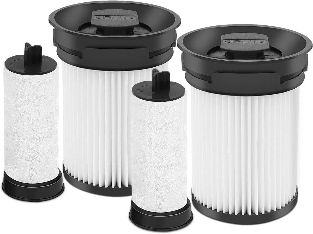 2x Fijnstoffilter set geschikt voor Miele Triflex HX1 Facelift & HX2 steelstofzuigers Alternatief vervanging filter HX-FSF — afbeelding 1